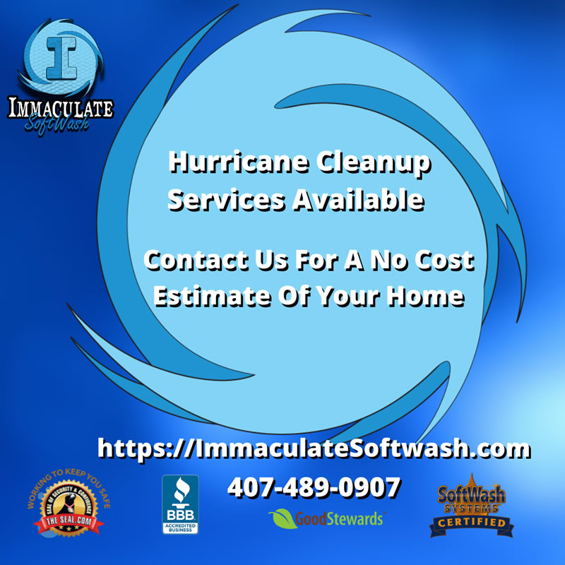 Softwashing and hurricane cleanup